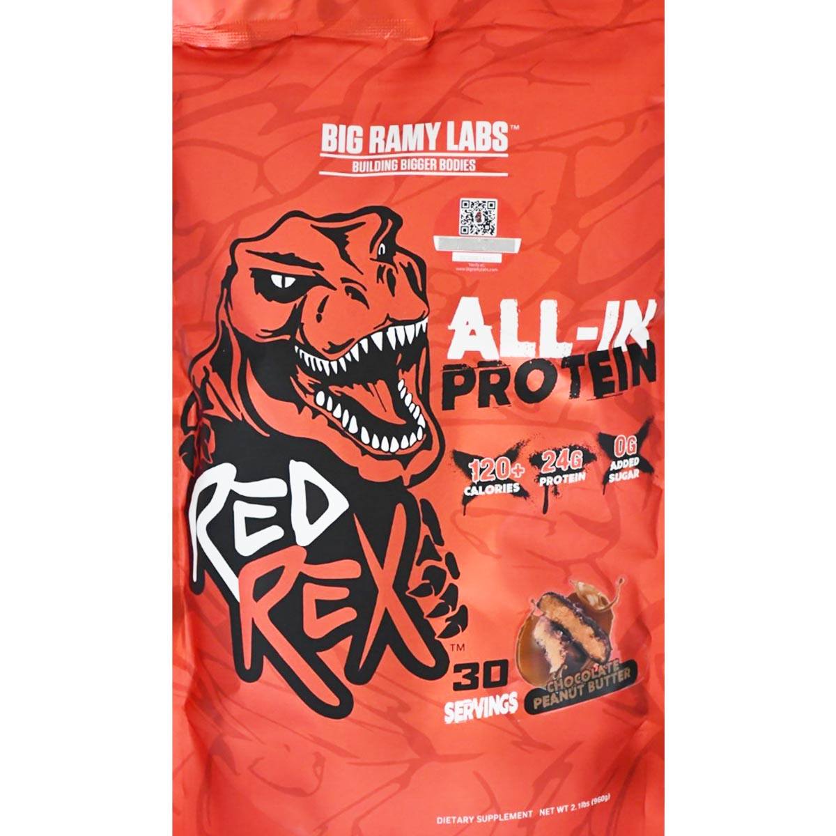 Red Rex All In Protein Chocolate and Peanut Butter 960gm image number 0