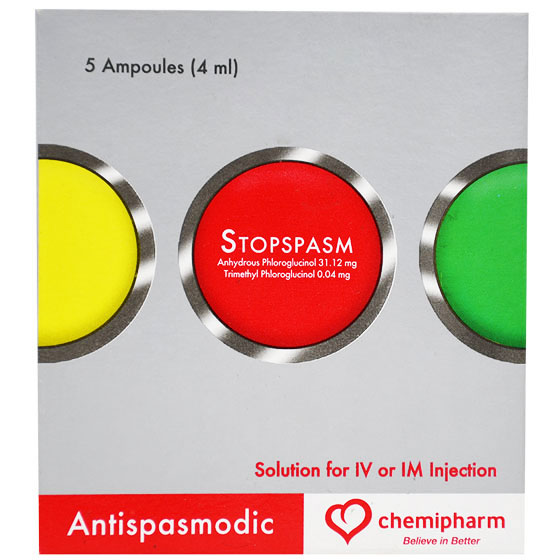 Stopspasm 4ml Intravenous Or Intramuscular 5 Ampoule image number 0