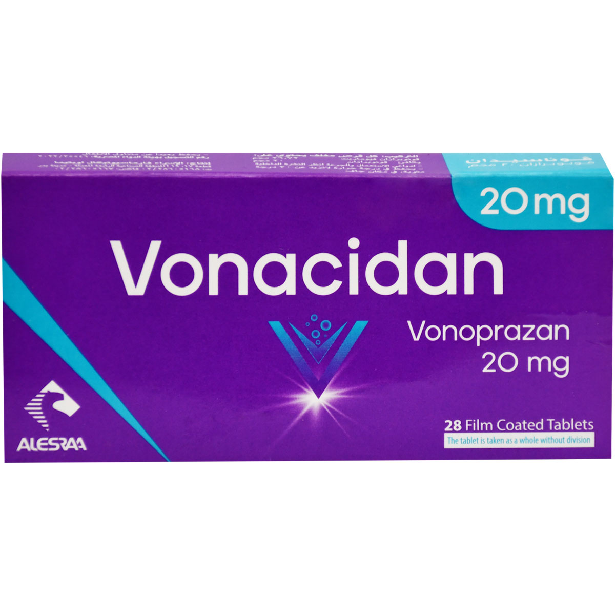 Vonacidan 20mg 28 Film Coated Tablets image number 0