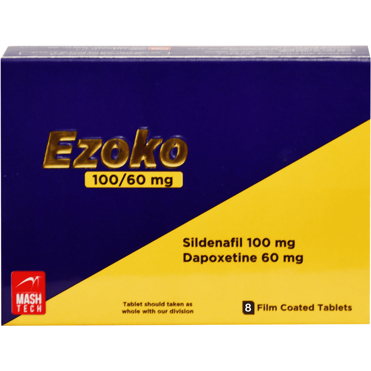 Ezoko 100/60 mg 8 Film Coated Tablets image number 0