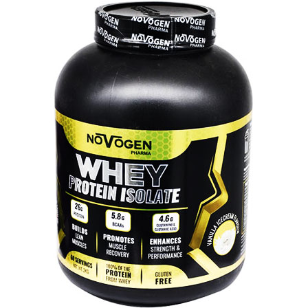 Novogen Whey Protein Isolate Vanilla Ice Cream Flavor 2Kg image number 0