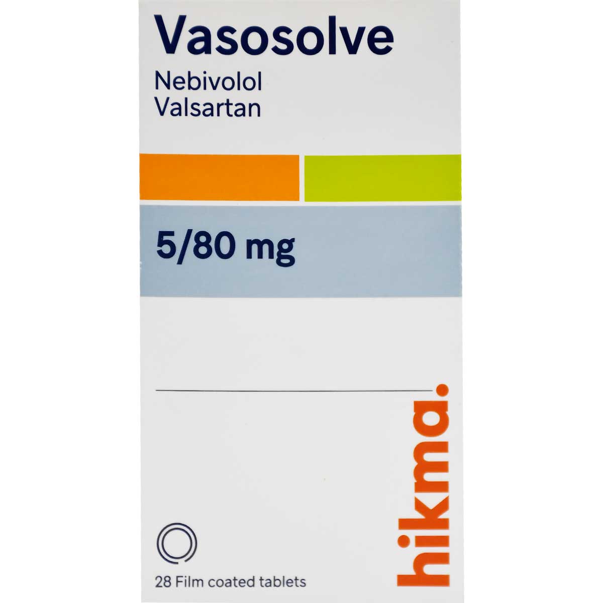 Vasosolve 5mg/80mg 28 Film Coated Tablets image number 0