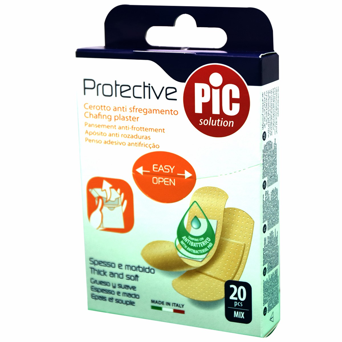 Plaster Pic Protection Mix Anti Bacterial 20pcs image number 0
