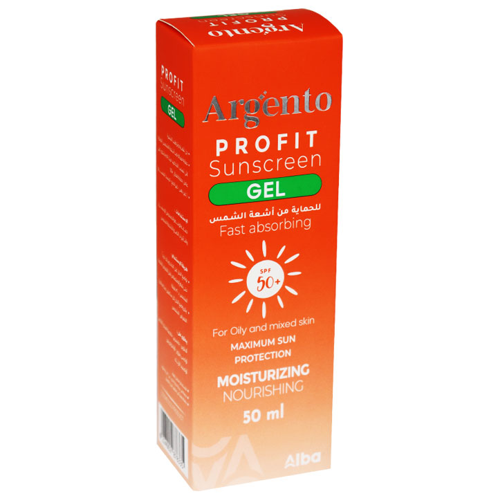 Argento Profit Sunscreen Gel Spf (50+) 50ml image number 0