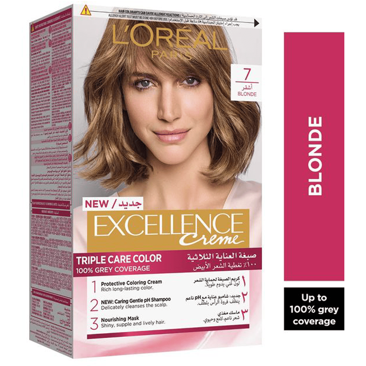 Loreal Excellence Cream/7 Blonde image number 0