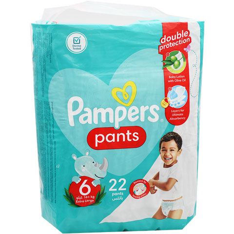 Pampers Pants (6) (16+kg) Extra Large 22 Pieces image number 0