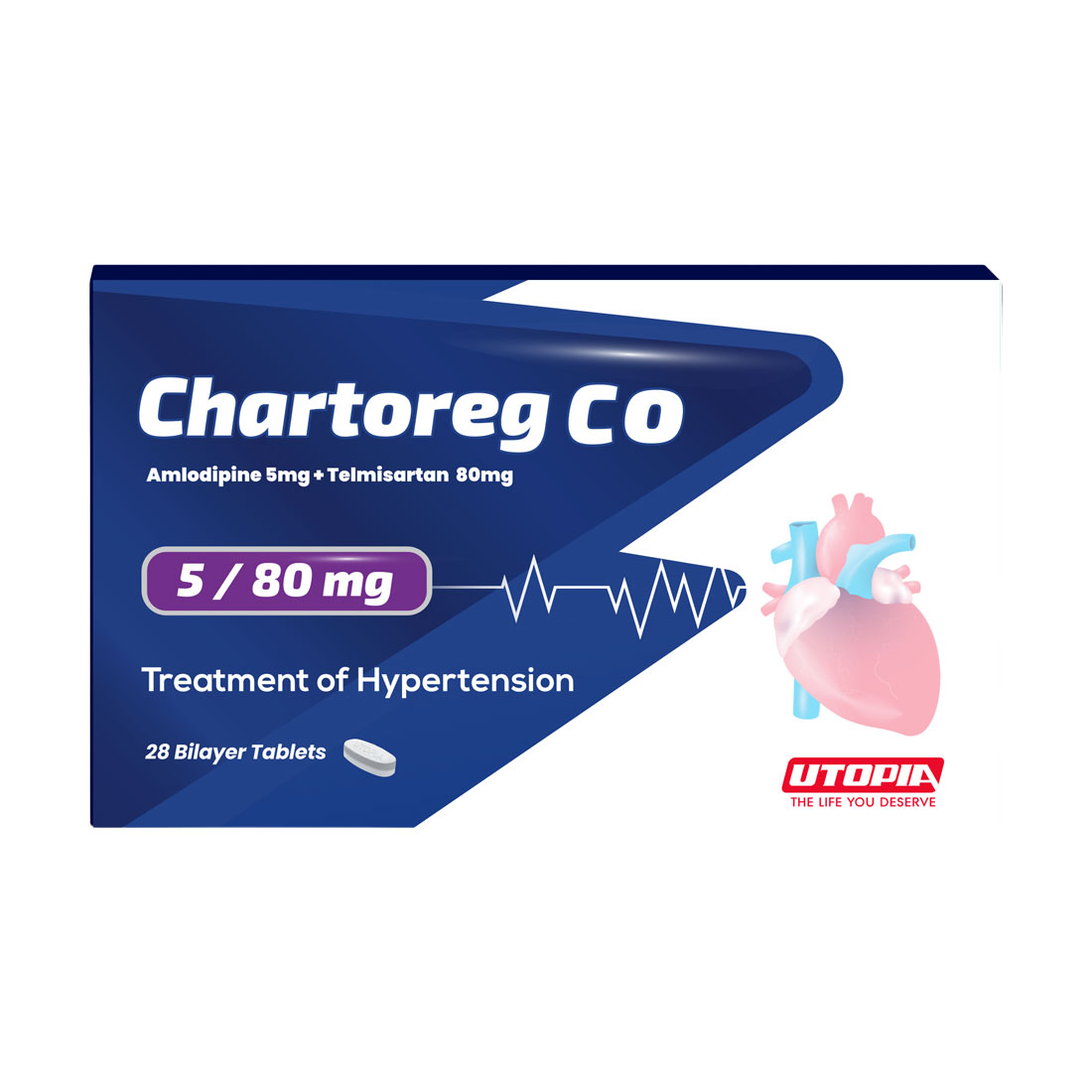 Chartoreg Co 5mg/80mg 28 Tablets image number 0