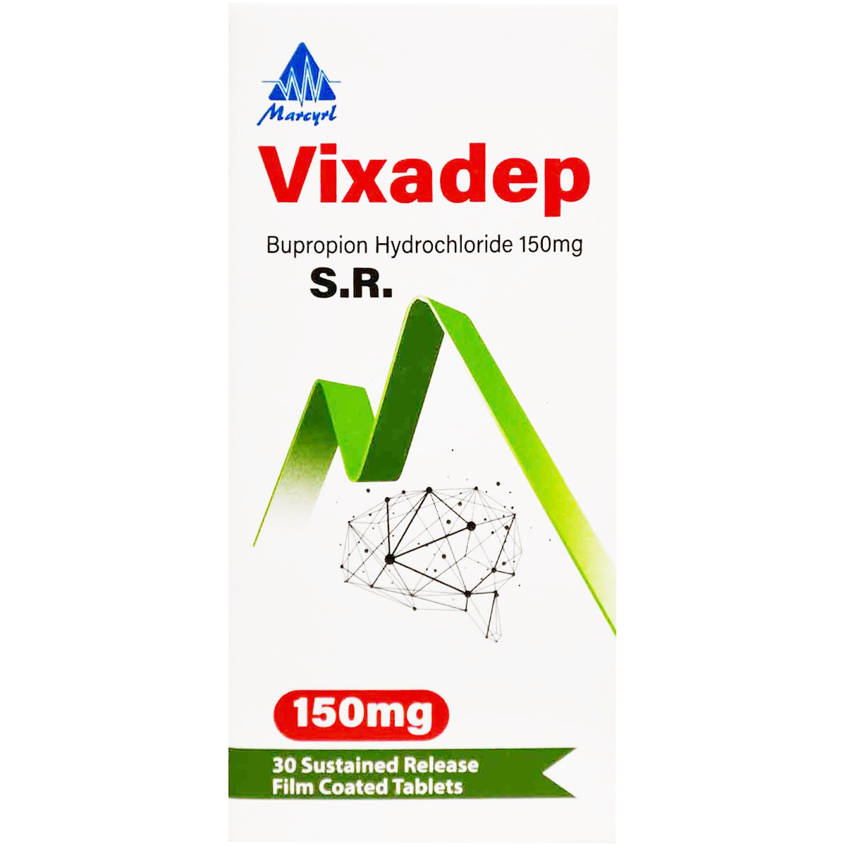 Vixadep SR 150 mg 30 Sustained Release Film Coated Tablets image number 0