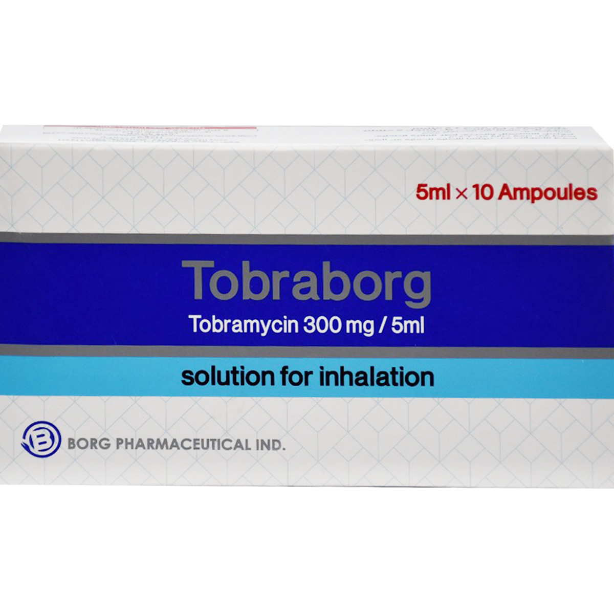 Tobraborg 300 mg/5 ml 10 Ampoules (Refrigerated) image number 0