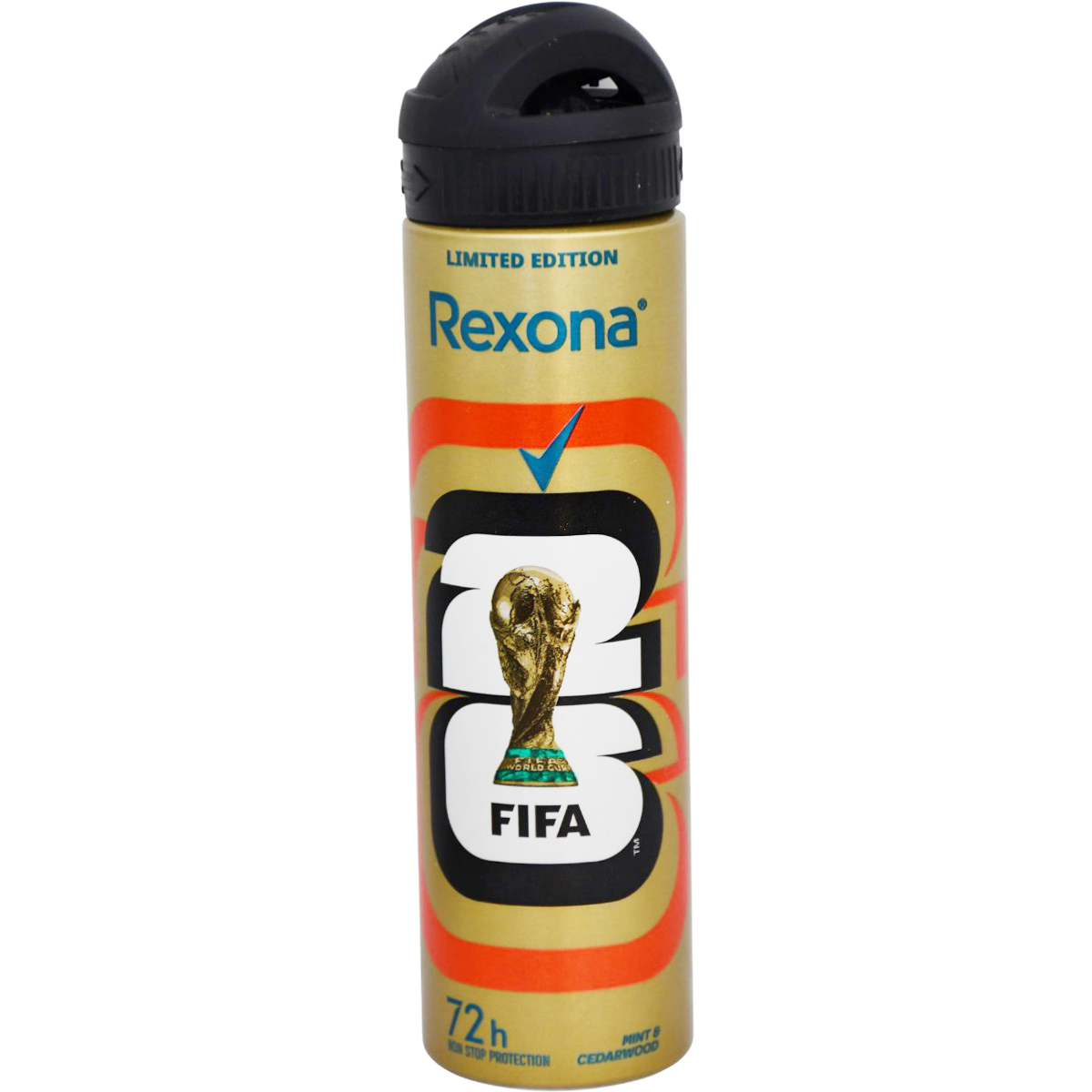 Rexona Fifa Mint and Cedar 72 Hour Deodorant Spray for Men 150ml image number 0