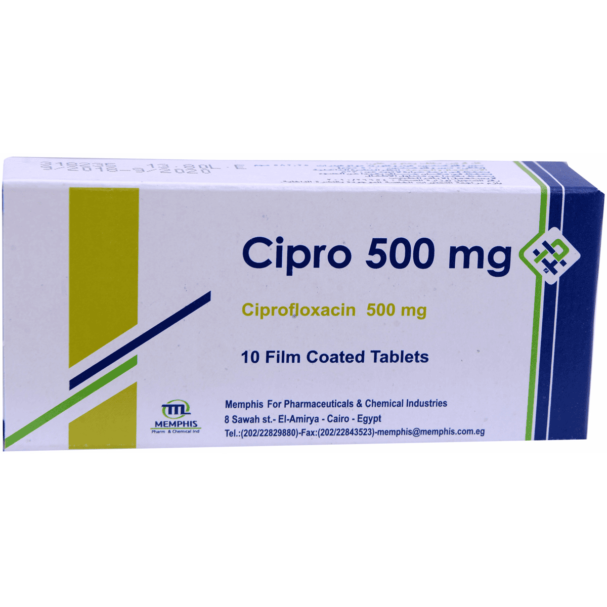 Cipro 500Mg 10 Tablet image number 0
