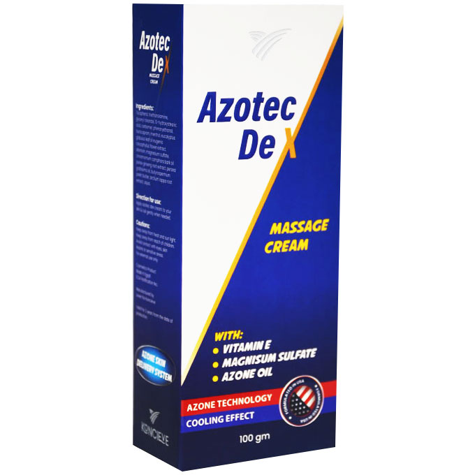 Azotec Dex Massage Cream 100gm image number 0