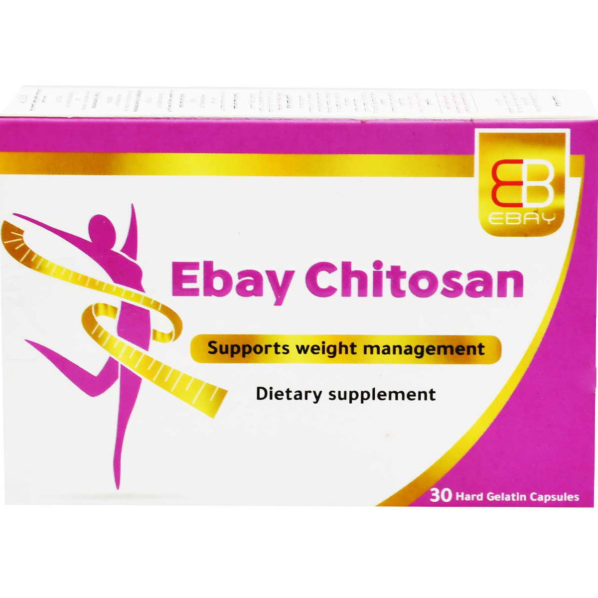 Ebay Chitosan 30 Hard Gelatin Capsules image number 0