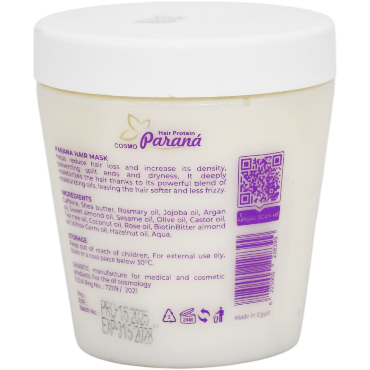 Parana Hair Conditioning and Cream Bath Hair Mask 500ml image number 1