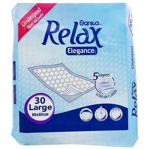 Sanita Relax Elegance Underpad (90*60Cm) 30 Pieces image number 0