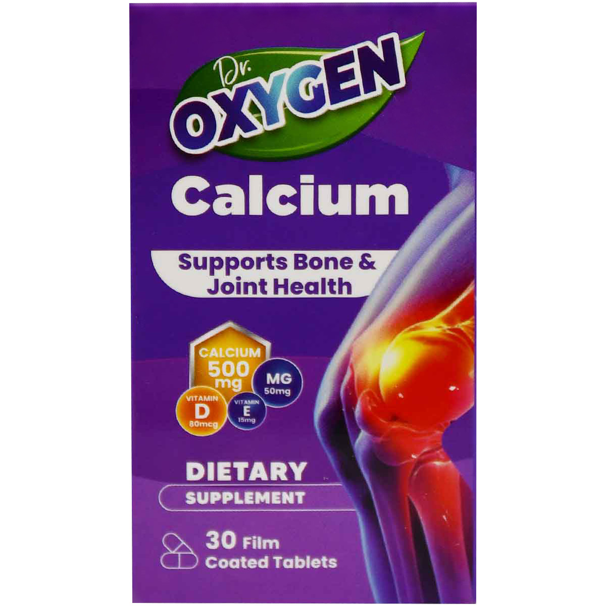 Dr Oxygen Calcium 30 Film Coated Tablets image number 0