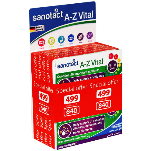 Sanotact A-Z Vital 2X30 Tablets (Offer Pack) image number 0