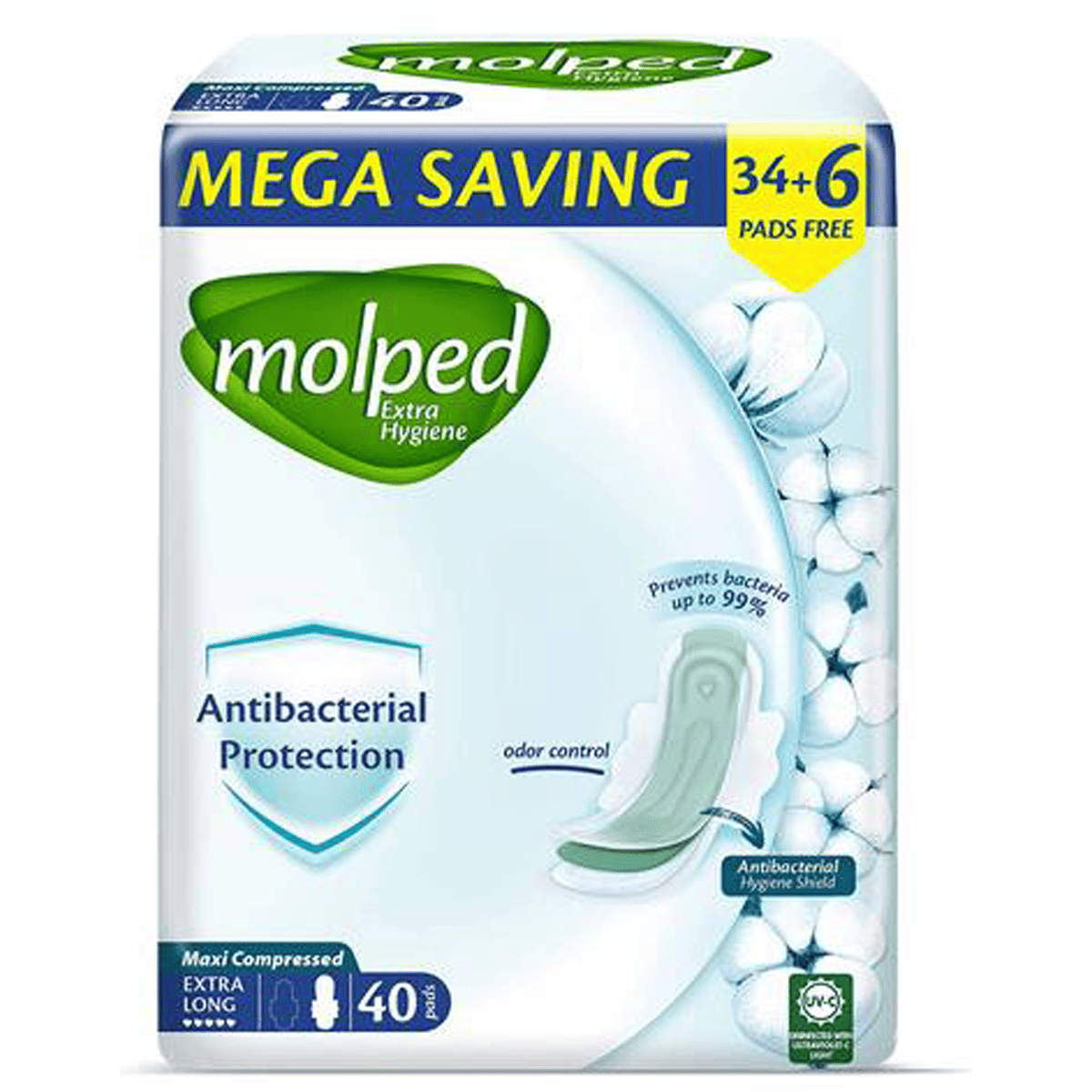 Molped Maxi Extra Hygiene Extra Long 40+6 Pieces (Offer Pack) image number 0
