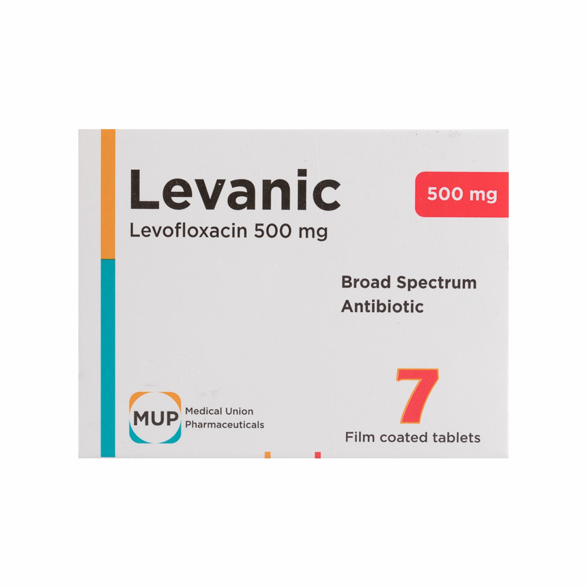 Levanic 500mg 7 Tablets image number 0