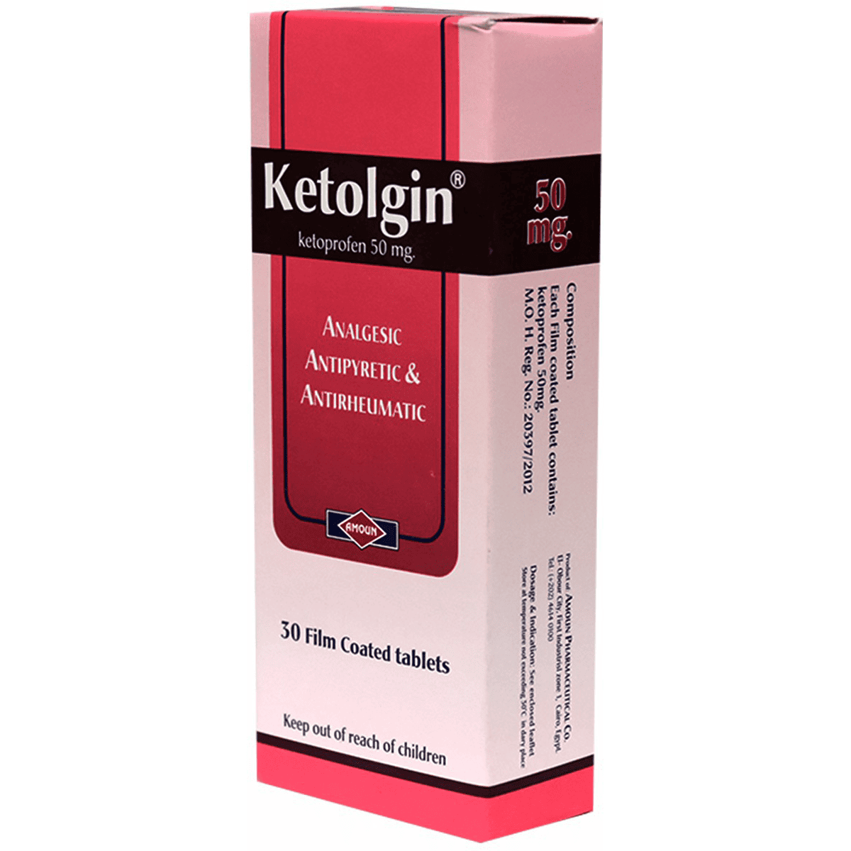 Ketolgin 50mg 30 Tablets image number 0