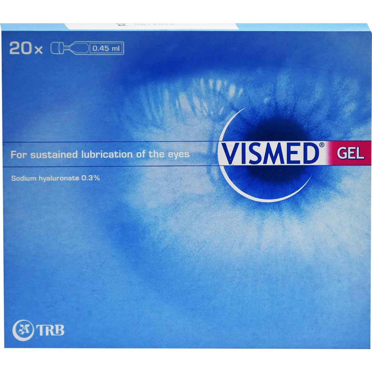 Vismed Gel 0.3% 0.45ml Lubricant Eye Drop 20 Ampoules image number 0
