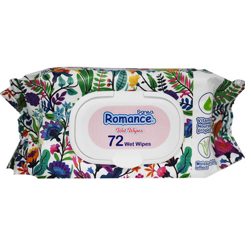 Sanita Romance Wet Wipes With Cap 72 pieces image number 0