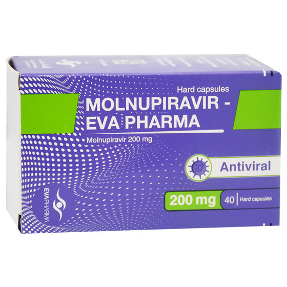 Molnupiravir-Eva Pharma 200mg 40 Capsule image number 0