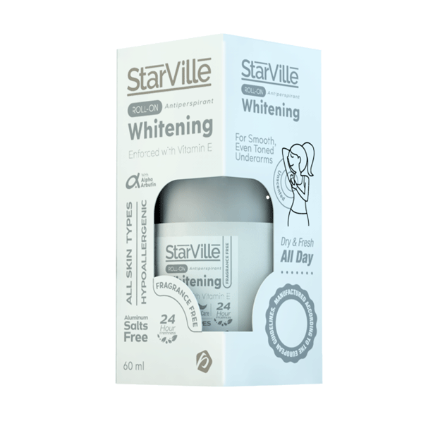 StarVille Whitening Anti Perspirant Fragrance Free Roll On 60ml image number 0