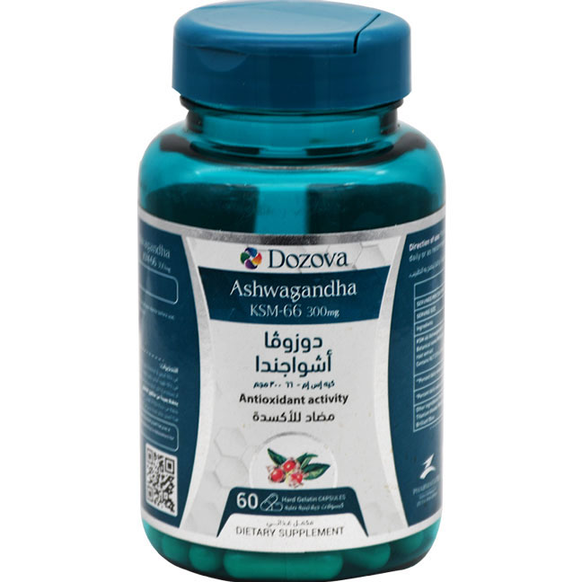 Dozova Ashwagandha 300mg(Ksm66) 60 Hard Gel Capsule image number 0