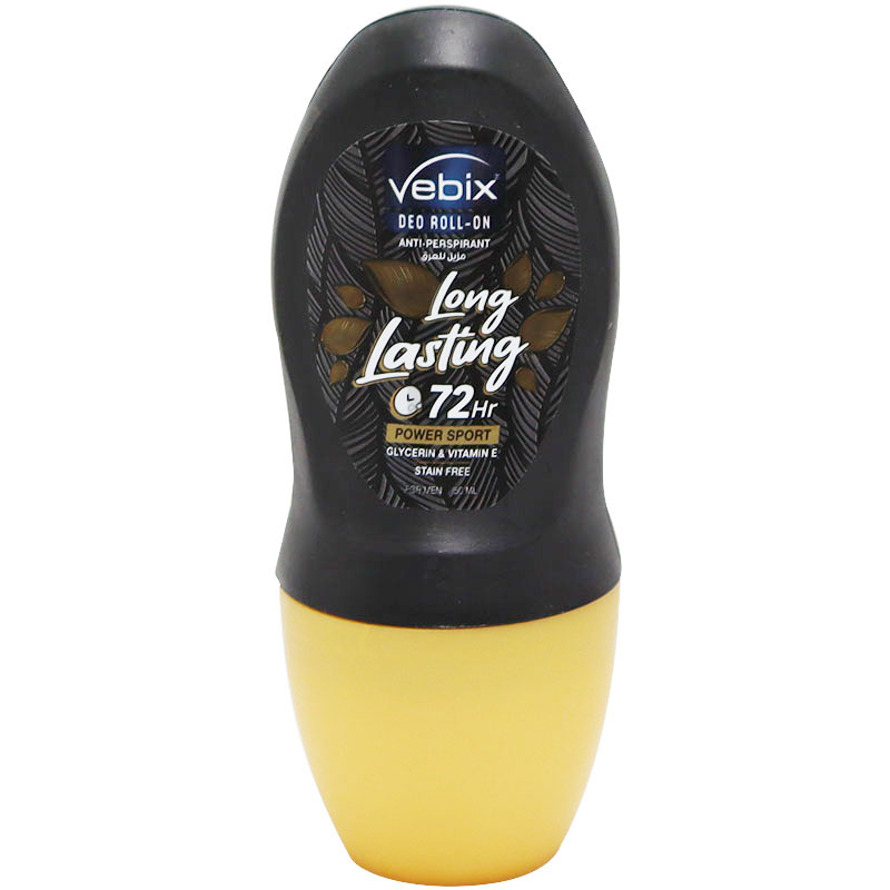 Vebix Long Lasting Power Sport Deodorant Roll On for Men 50ml image number 0