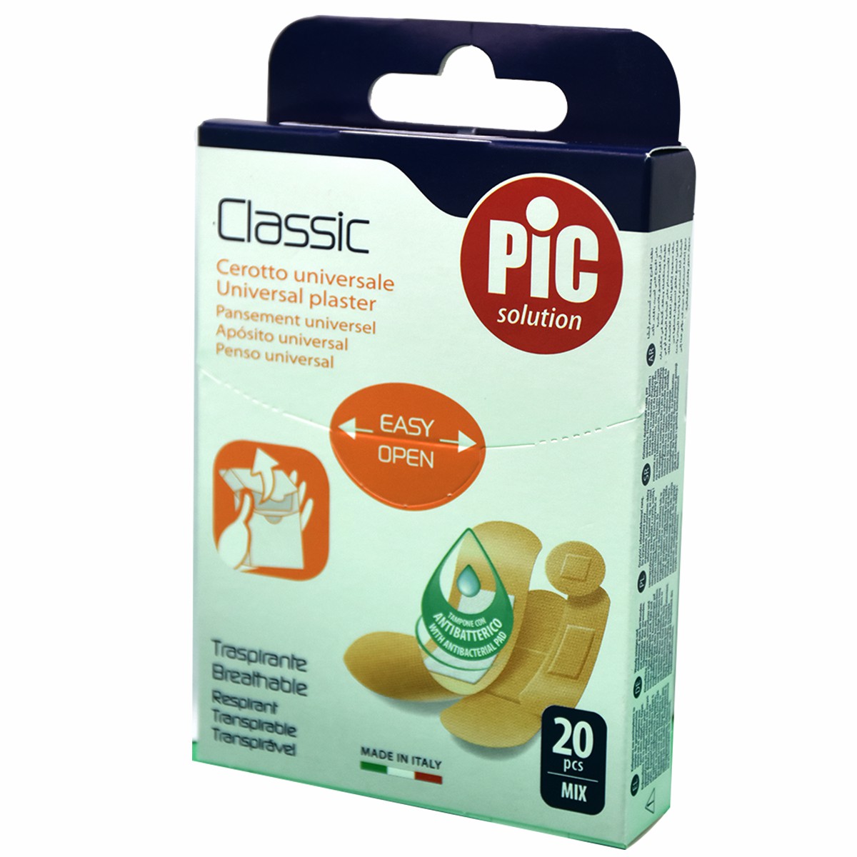 Plaster Pic Classic Mix Anti Bacterial 20pcs image number 0