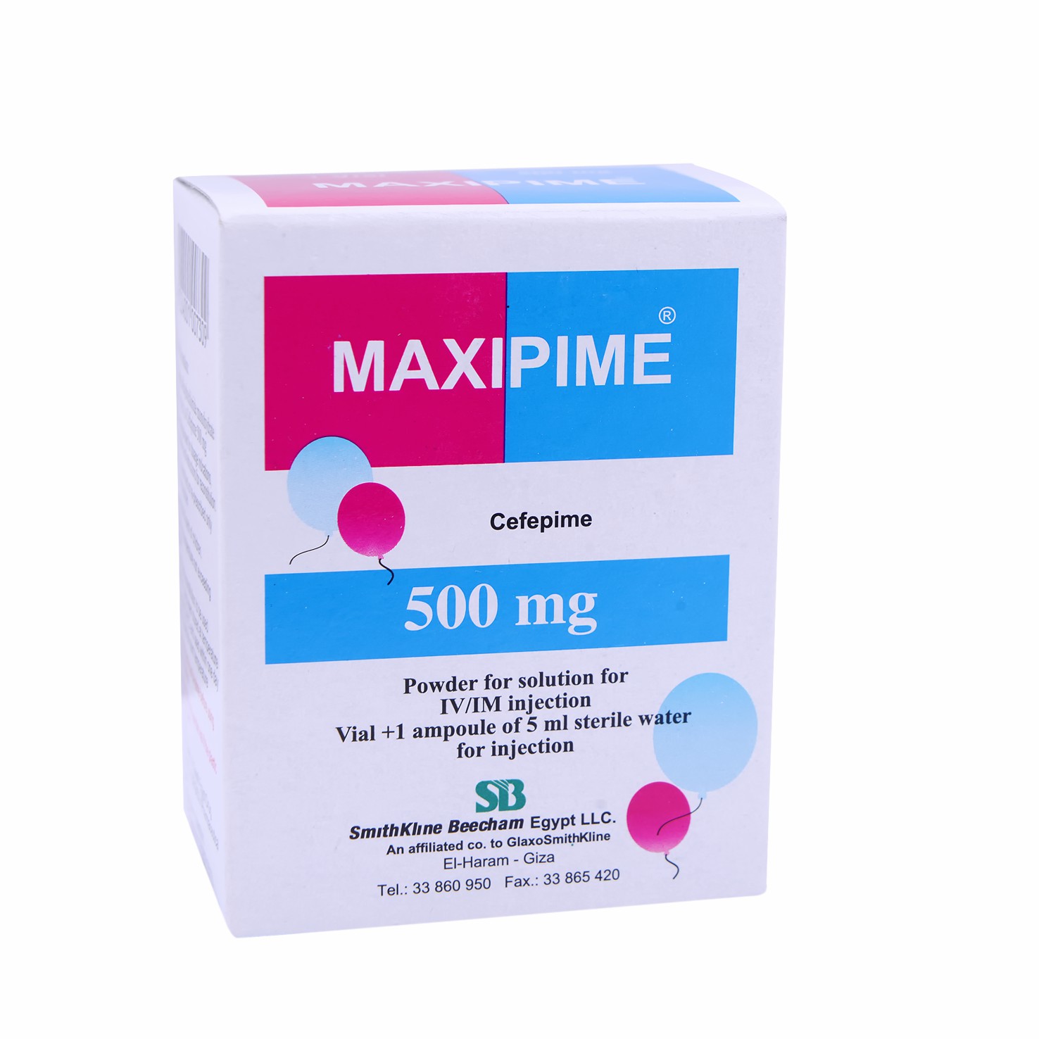 Maxipime 500mg 1 Vial image number 0