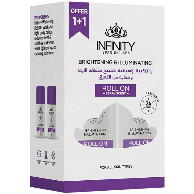 Infinity Berry Scent Deodorant Roll On 2X80ml (Offer Pack) image number 0
