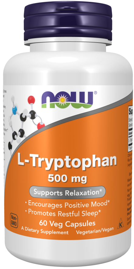 Now L-Tryptophan 500mg 60 Capsule image number 0