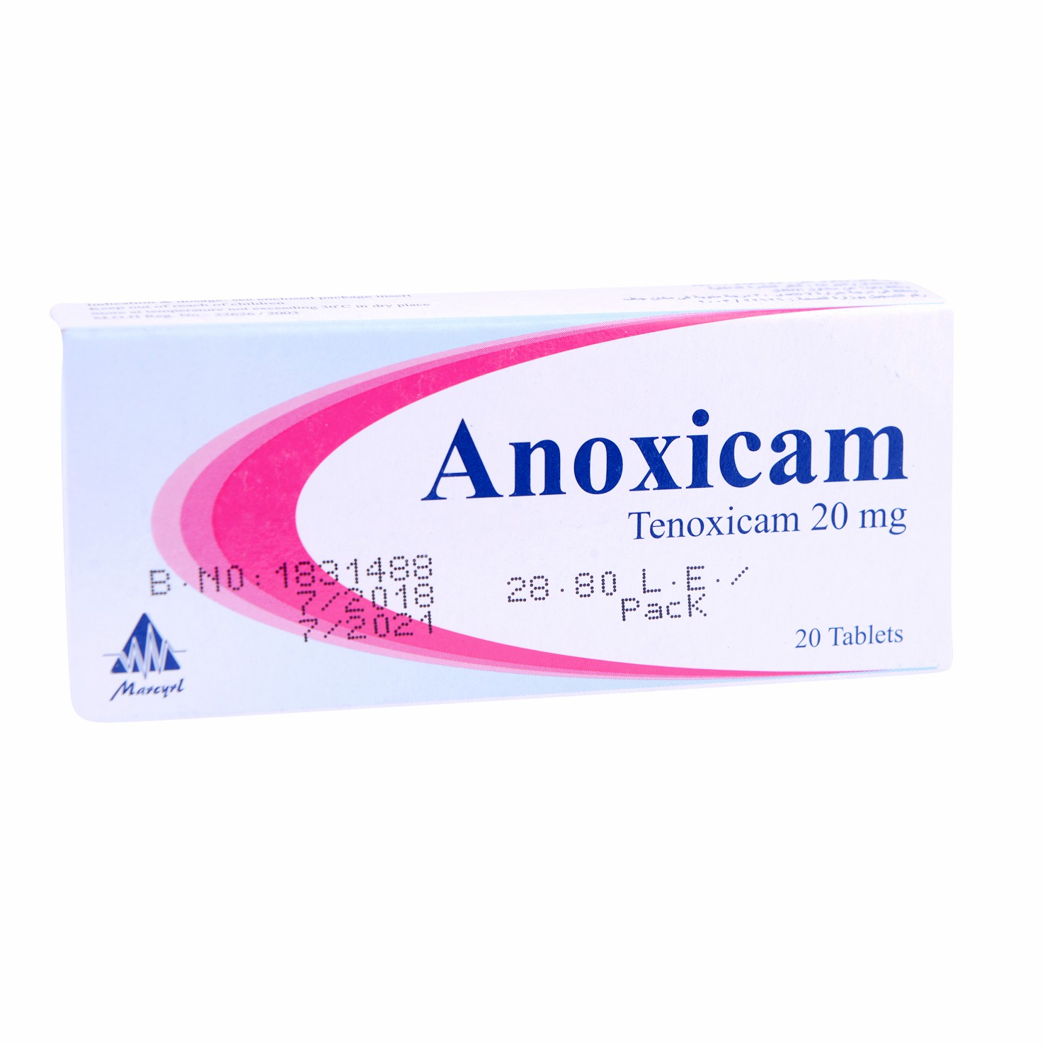 Anoxicam 20mg 20 Tablets image number 0