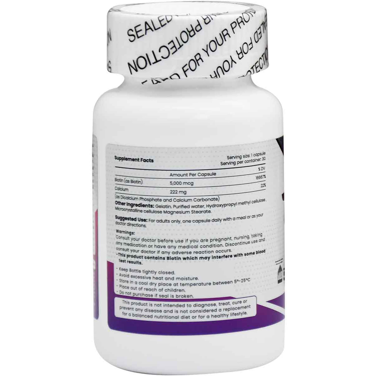 Sofi Life Daily Vit Biotin 5000&mu; 30 Capsules image number 1