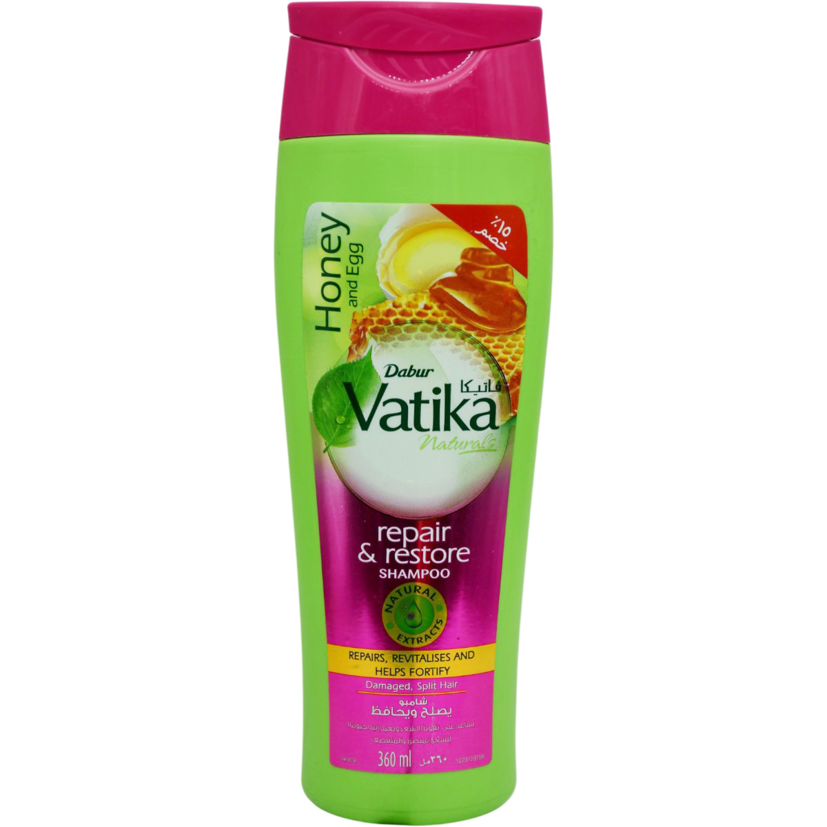 Vatika Honey and Egg Repair and Restore Shampoo 360ml (Offer Pack) image number 0
