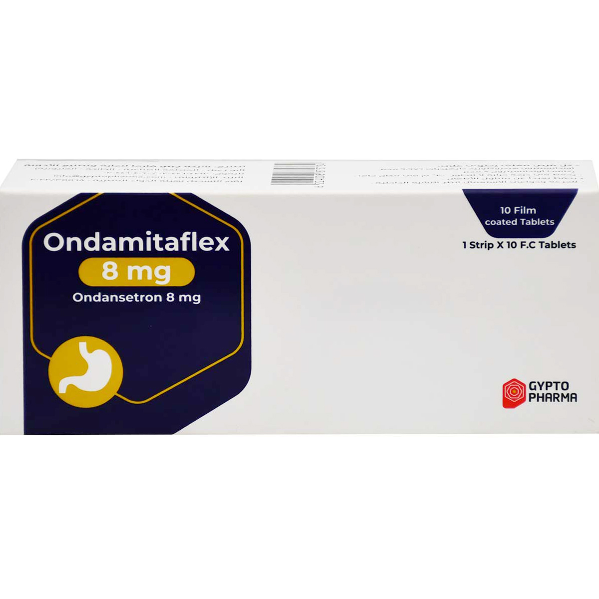 Ondamitaflex 8mg 10 Film Coated Tablets image number 0