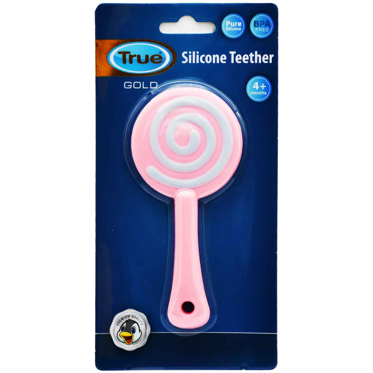 True Gold Silicone Teether (4 Month+) /2024510 image number 0