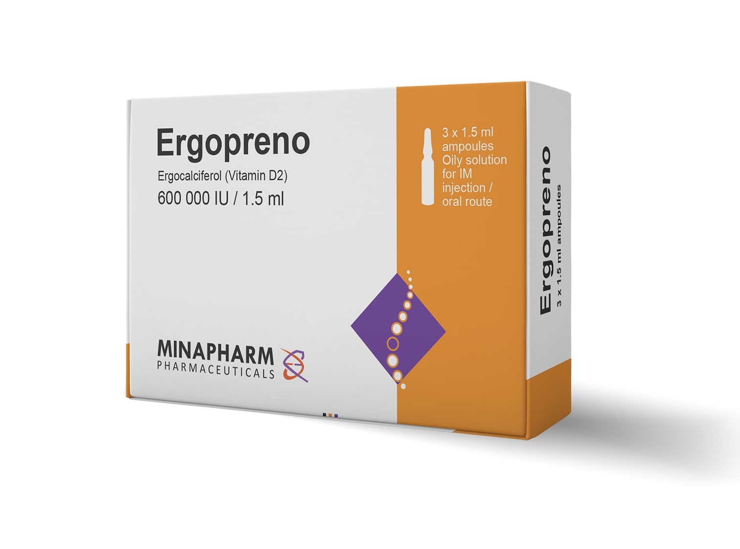 Ergopreno 600000 IU/1.5ml Intra Mascular/Oral 3 Ampoule image number 0