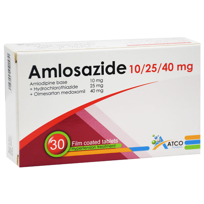 Amlosazide 10/25/40 mg 30 Film Coated Tablet image number 0