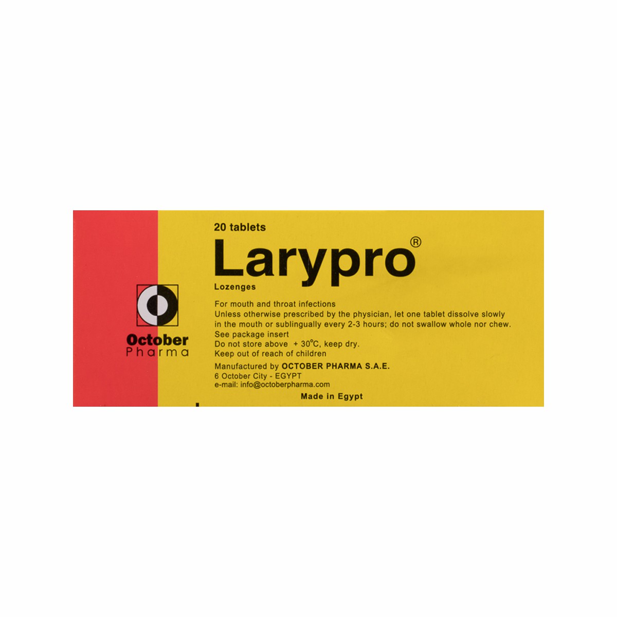 Larypro 20 Tablets image number 0