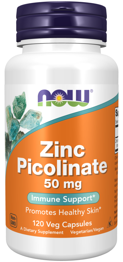 Now Zinc Picolinate 50mg 120 Capsules image number 0