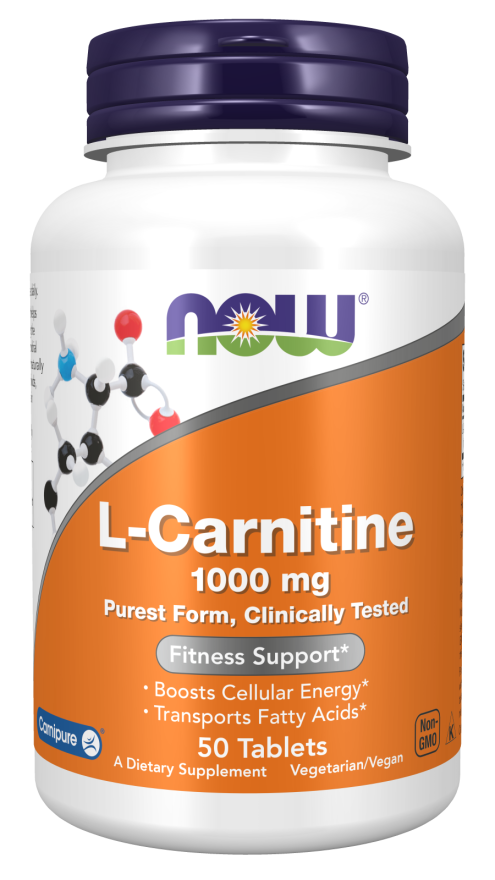 Now L Carnitine 1000mg 50 Tablets image number 0