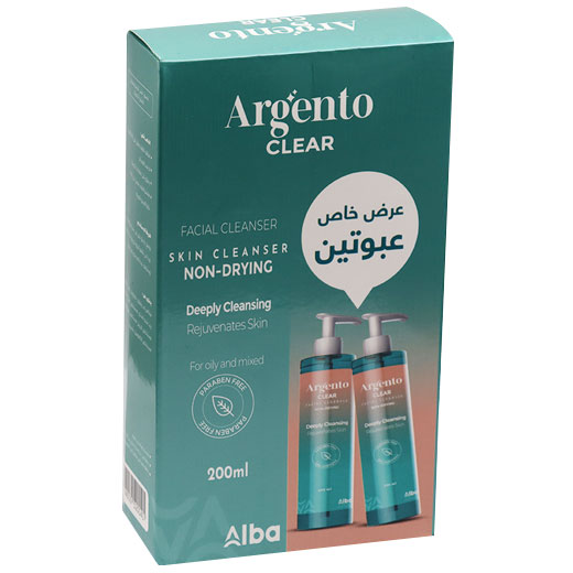 Argento Clear Facial Cleanser 2X200ml (Offer Pack) image number 0