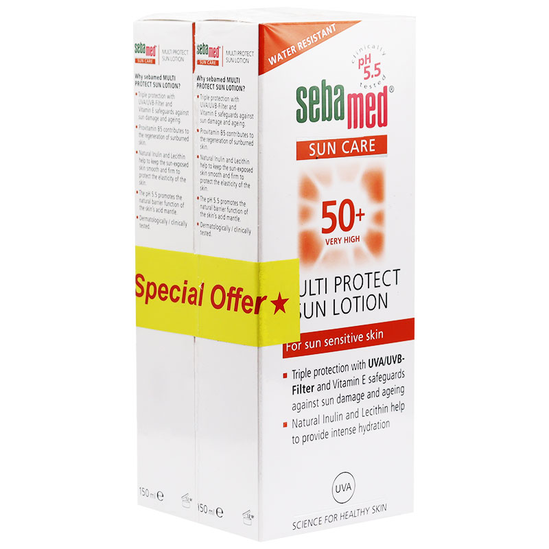 Sebamed Multi Protect Sun Lotion (SPF 50+) 150ml 1+50% (Offer Pack) image number 0