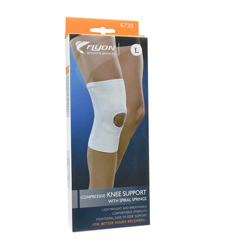 Flyon Compressive Knee Support with Springs (Large) 6739 image number 0