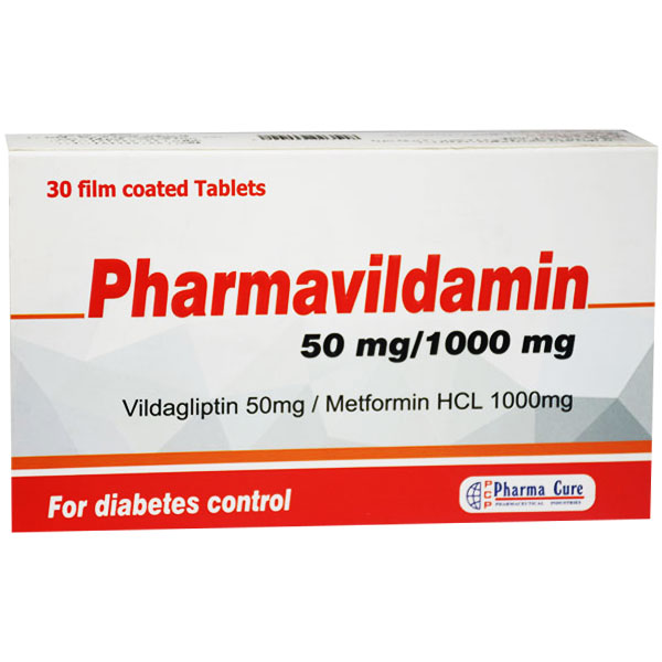 Pharmavildamin 50mg/1000mg 30 Tablets image number 0