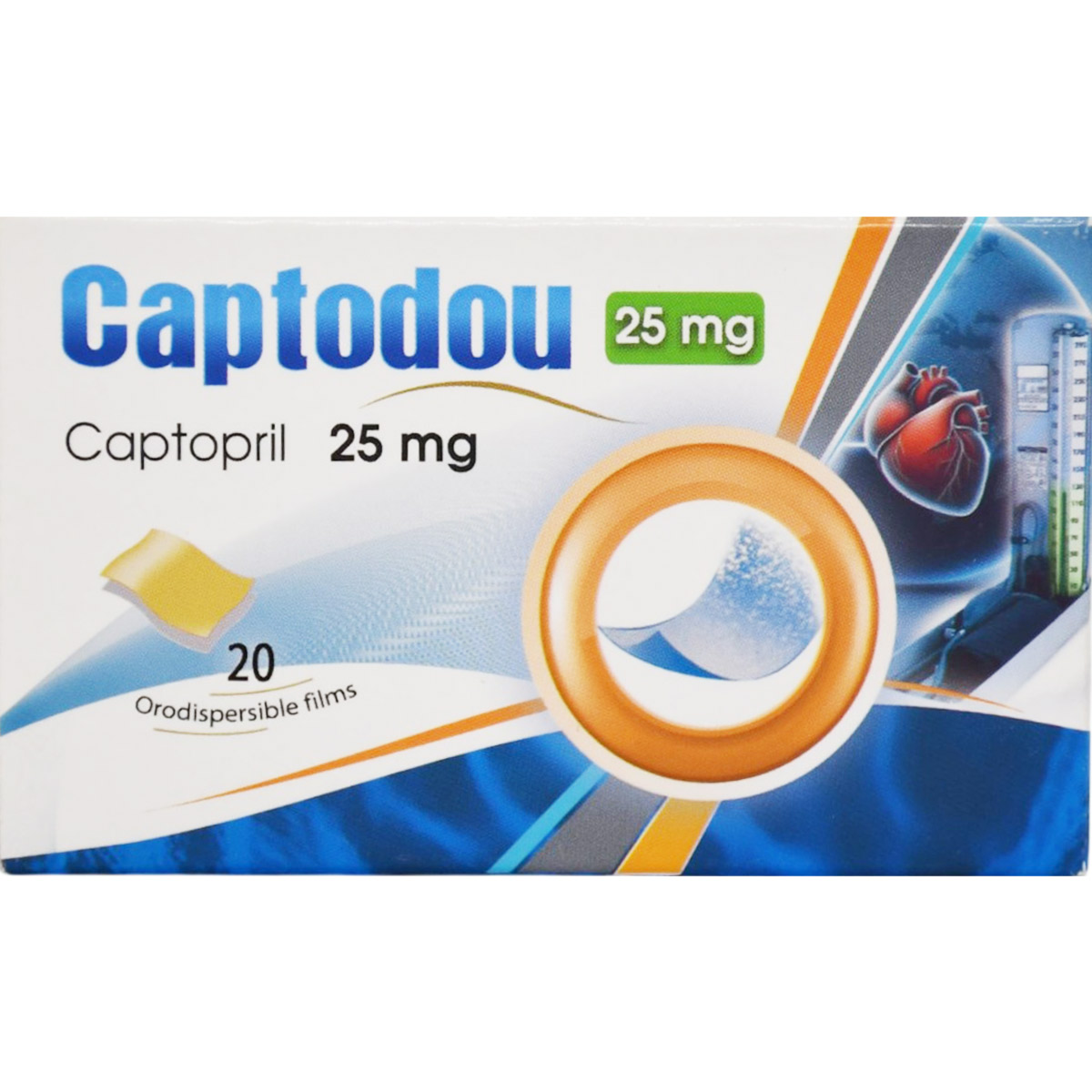 Captodou 25mg 20 Orodispersible Film image number 0