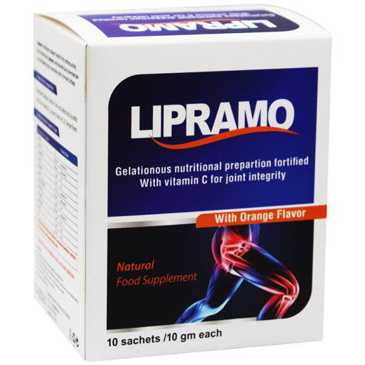 Lipramo (10 gm/Sachet) Orange Flavor 10 Sachets image number 0